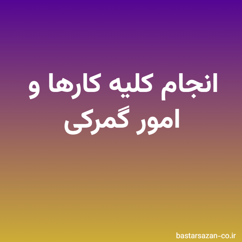 انجام کلیه کارها و امور گمرکی